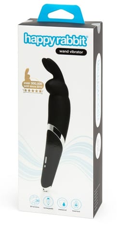 ⁨Happy Rabbit Wand Vibrator Black⁩ at Wasserman.eu