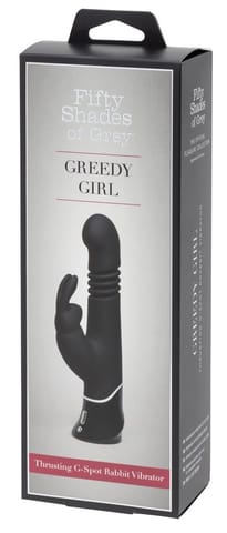 Fifty Shades of Grey Greedy Girl Rabbit G-Spot, pulsacyjny, czarny w sklepie Wasserman.eu