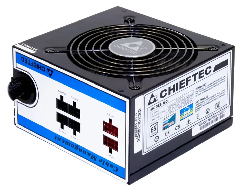 ⁨Chieftec CTG-650C power supply unit 650 W 24-pin ATX ATX Black⁩ at Wasserman.eu