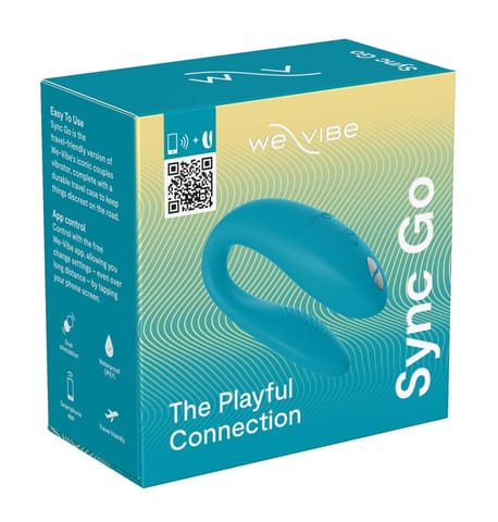 ⁨We-Vibe Sync Go Turquoise - Intymny masażer par, Bluetooth, silikon⁩ w sklepie Wasserman.eu