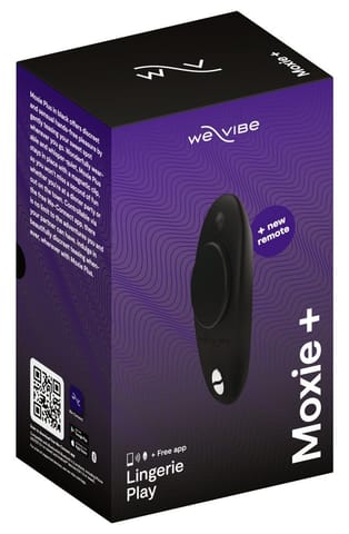 ⁨We-Vibe Moxie+ Satin Black - model zdalny, silikonowy, kompaktowy⁩ w sklepie Wasserman.eu
