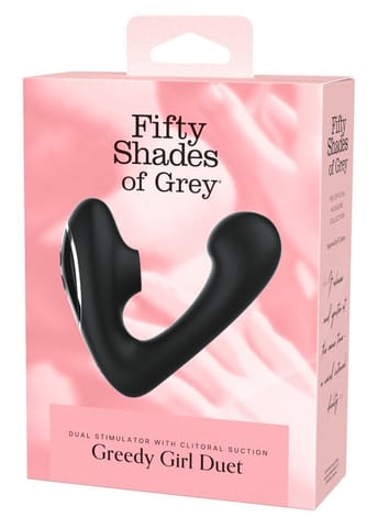 Fifty Shades of Grey Greedy Girl Duet - system podwojnej stymulacji, czarny w sklepie Wasserman.eu