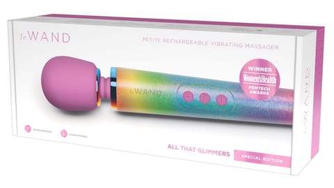 ⁨Le Wand Petite All That Glimmers Rainbow Ombre - masażer wielofunkcyjny⁩ w sklepie Wasserman.eu