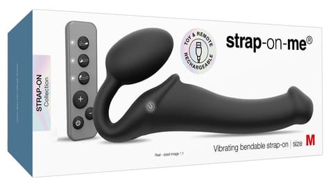 ⁨Vibrating Strap-on Black M⁩ at Wasserman.eu