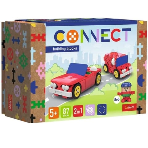 ⁨Klocki Connect - Kabriolet / Samochód Van S TREFL⁩ w sklepie Wasserman.eu