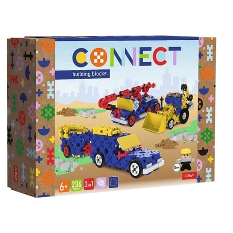 ⁨Klocki Connect - Pojazdy budowlane / SUV L TREFL⁩ w sklepie Wasserman.eu