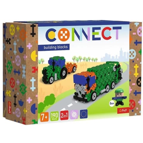 ⁨Klocki Connect - Śmieciarka / Traktor M TREFL⁩ w sklepie Wasserman.eu