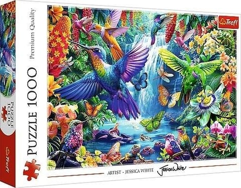 ⁨Puzzle 1000 Kolibry w tropikach TREFL⁩ w sklepie Wasserman.eu