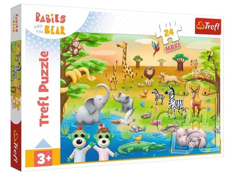 ⁨Puzzle 25 elementów Maxi Safari Bobaski Trefliki⁩ at Wasserman.eu