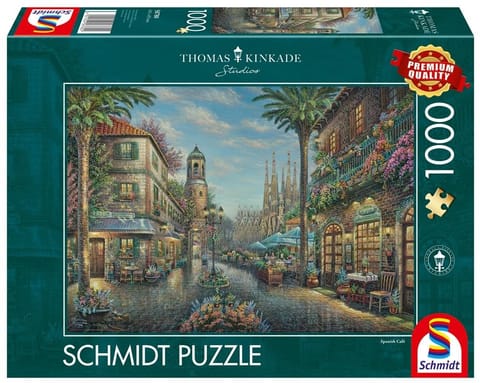⁨Puzzle PQ 1000 THOMAS KINKADE Hiszpańska uliczka⁩ w sklepie Wasserman.eu