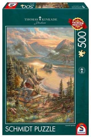 ⁨Puzzle PQ 500 Thomas Kinkade nad jeziorem G3⁩ w sklepie Wasserman.eu