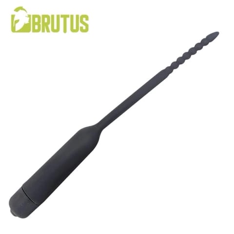 ⁨Wibrująca sonda do cewki Brutus Trembler Silicone Vibrating Sound Black⁩ w sklepie Wasserman.eu