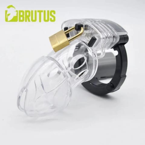 ⁨Pas cnoty regulowany Alpha Cage Chastity Cage Clear Brutus⁩ w sklepie Wasserman.eu