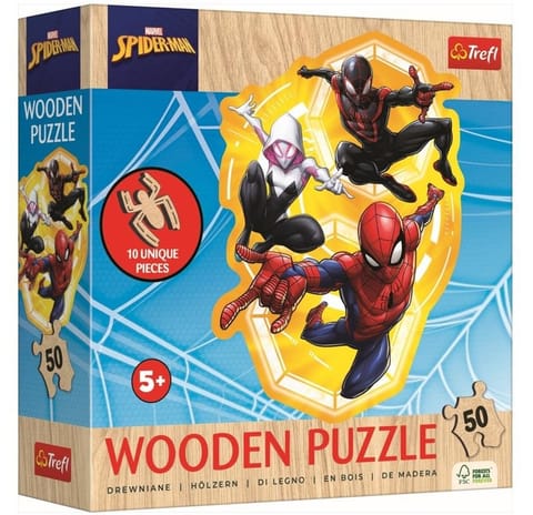 ⁨Wooden puzzle 50 pieces Spider-Man⁩ at Wasserman.eu