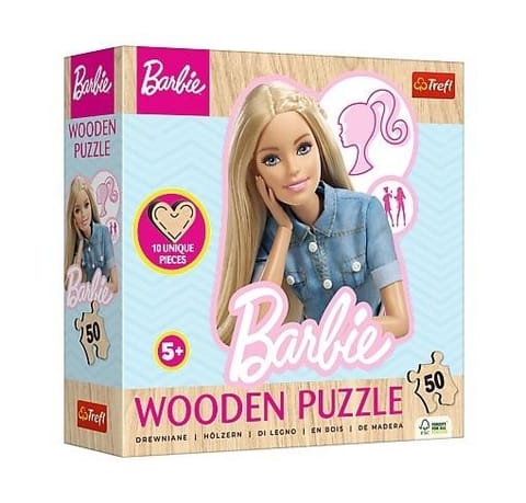 ⁨Wooden puzzle 50 pieces Favorite fashionable Barbie⁩ at Wasserman.eu