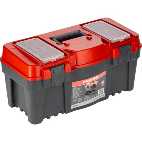 ⁨SKRZYNKA NARZ. Z KLAMRAMI PLAST. 22", 550X267X270, PROLINE⁩ w sklepie Wasserman.eu