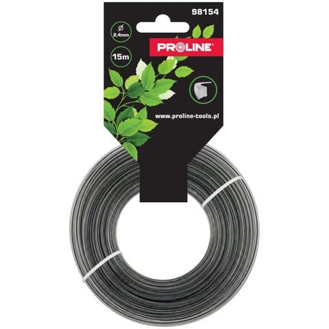 ⁨ŻYŁKA TNĄCA WZMOCNIONY KWADRAT 2.4MM X 15M, PROLINE⁩ w sklepie Wasserman.eu
