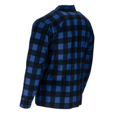 ⁨KOSZULA FLANELOWA KRATA NIEBIESKA, 170G/M2, "2XL", CE, LAHTI⁩ w sklepie Wasserman.eu