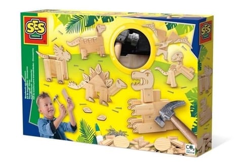 ⁨SES Creative Woodwork set - Dinosaurs⁩ at Wasserman.eu