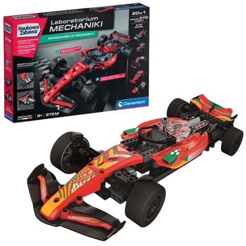 ⁨Naukowa Zabawa Laboratorium Mechaniki Samochód Wyścigowy Język Polski Clementoni 50403⁩ w sklepie Wasserman.eu