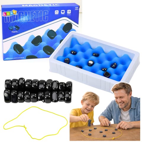 ⁨Gra Zręcznościowa Strategiczna Kamienie Magnetyczne Z Planszą 40 el.⁩ w sklepie Wasserman.eu