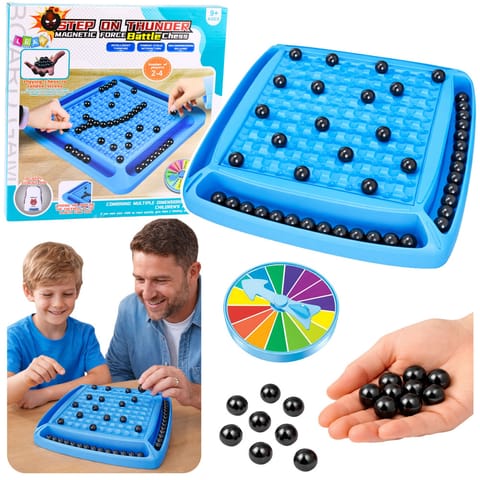 ⁨Gra Magnetyczna Kamienie Kulki Gra Planszowa Rodzinna Strategiczna 40 el.⁩ w sklepie Wasserman.eu