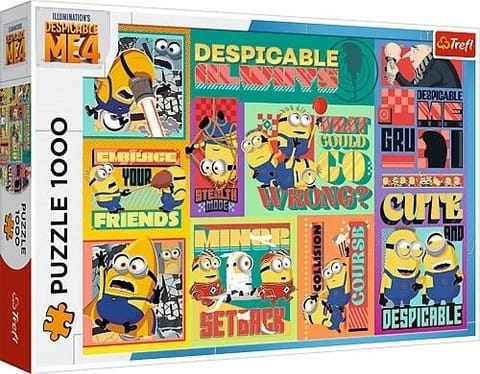⁨Puzzle 1000 Szalone przygody Minionków TREFL⁩ w sklepie Wasserman.eu