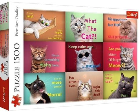 Puzzle 1500 Zabawne kocie portrety TREFL w sklepie Wasserman.eu
