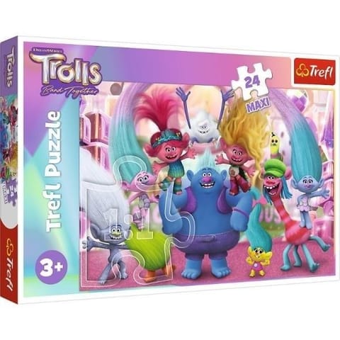 ⁨Puzzle 24 maxi W świecie Trolli TREFL⁩ w sklepie Wasserman.eu