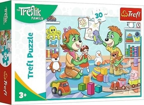 ⁨Puzzle 30 Radosna Rodzina Treflików TREFL⁩ w sklepie Wasserman.eu