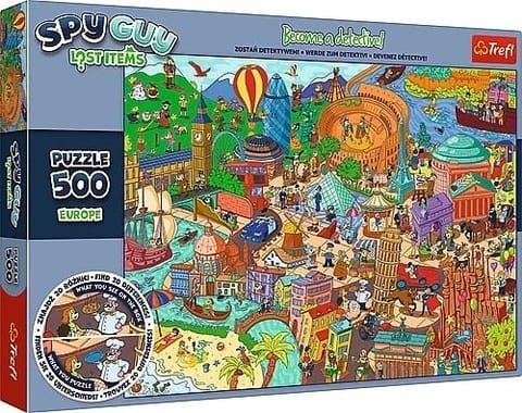 ⁨Puzzle 500 Spy Guy Europa TREFL⁩ w sklepie Wasserman.eu