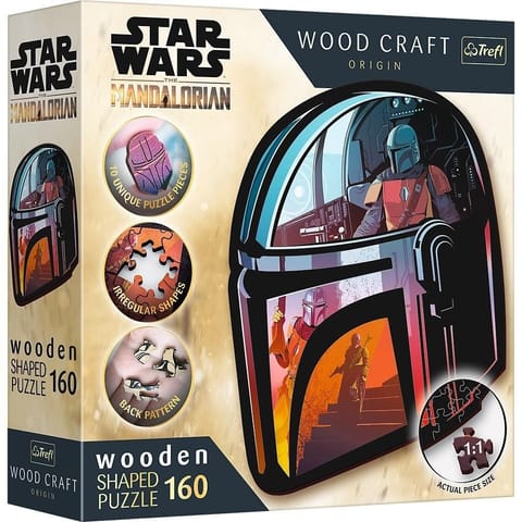 ⁨Puzzle drewniane 160 The Mandalorian TREFL⁩ w sklepie Wasserman.eu