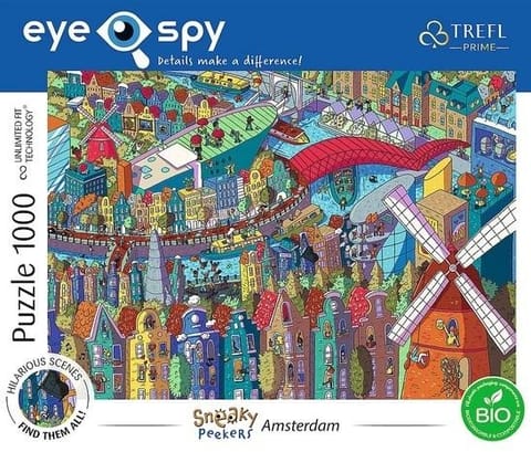 ⁨Puzzle 1000 Eye-Spy Sneaky Peekers Amsterdam TREFL⁩ w sklepie Wasserman.eu