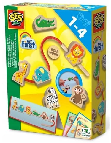 Sznurowanie drewnianych zwierzątek w sklepie Wasserman.eu