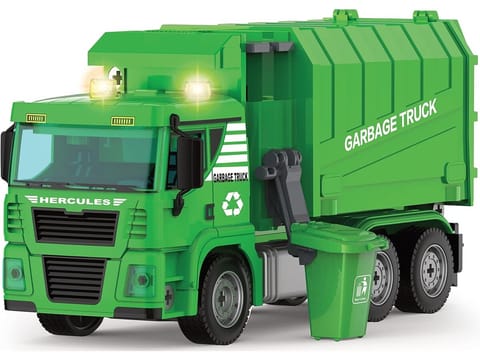 ⁨Ciężarówka Auto Samochód ŚMIECIARKA Do Rozkręcania W Walizce + Kosz Na Śmieci⁩ w sklepie Wasserman.eu