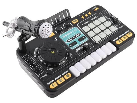 ⁨Konsola Dj dla dzieci Organki Zabawka muzyczna Elektroniczny Mikser Kontroler Mikrofon Konsoleta Światło LED⁩ w sklepie Wasserman.eu