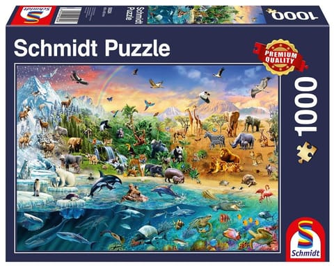 ⁨Puzzle PQ 1000 Królestwo zwierząt G3⁩ w sklepie Wasserman.eu