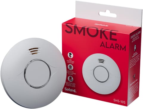 ⁨SAFEMI Czujnik dymu - Wbudowana bateria 10 lat, Gwarancja 5 lat SHS-10S⁩ w sklepie Wasserman.eu