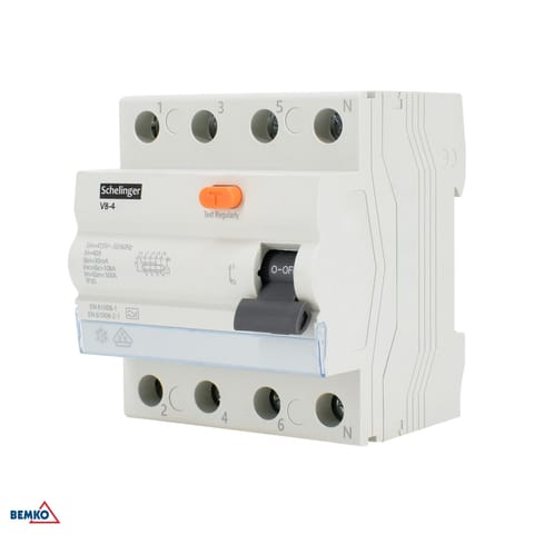 ⁨Wyłącznik różnicowoprądowy A 4P 40A 30mA 10kA VDE SCHELINGER⁩ w sklepie Wasserman.eu
