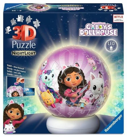 ⁨Puzzle 3D NightLight Gabby's Dollhouse⁩ w sklepie Wasserman.eu