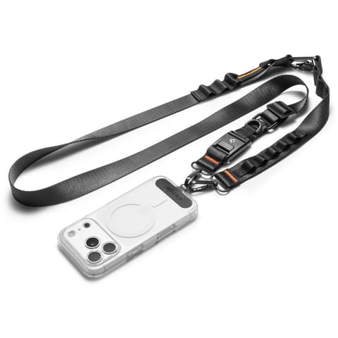 ⁨Spigen DA30M Lanyard Strap Crossbody - Uniwersalny pasek / smycz do telefonu (Czarny)⁩ w sklepie Wasserman.eu