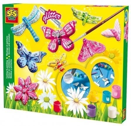 ⁨Odlewy gipsowe - Motyle z brokatem⁩ w sklepie Wasserman.eu