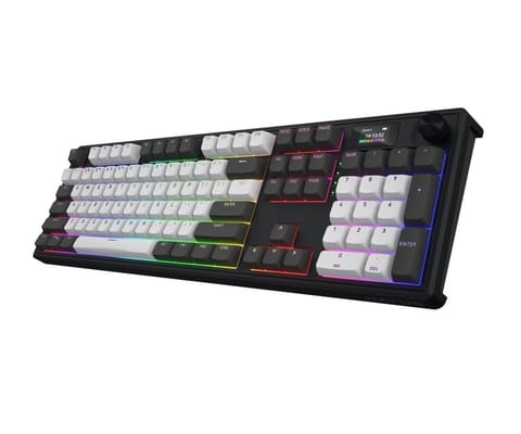 ⁨Klawiatura dla graczy Hator Skyfall 100 PRO bezprzewodowa mechaniczna szaro-czarna⁩ w sklepie Wasserman.eu