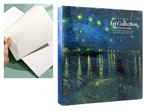 ⁨Blok rysunkowy/szkicownik - V. van Gogh, Gwiaździsta Noc nad Rodanem.⁩ w sklepie Wasserman.eu