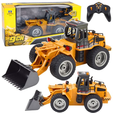 ⁨Spychacz Ładowarka Koparka Zdalnie Sterowana RC Huina 1:18⁩ w sklepie Wasserman.eu