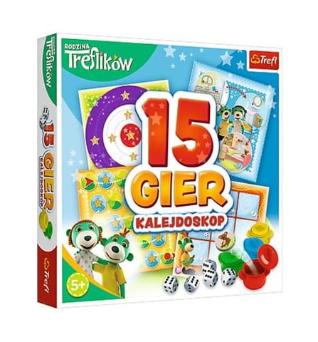 ⁨A set of 15 games Kaleidoscope Trefliki⁩ at Wasserman.eu