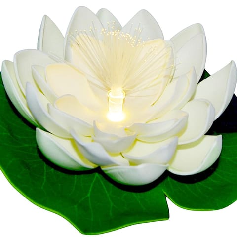 ⁨LAMPA SOLARNA LILIA WODNA 17CM BIAŁA⁩ w sklepie Wasserman.eu