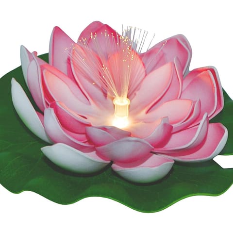 ⁨LAMPA SOLARNA LILIA WODNA 17CM RÓŻOWA⁩ w sklepie Wasserman.eu