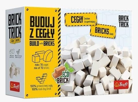 ⁨Brick Trick - Cegły zamkowe białe 70szt TREFL⁩ w sklepie Wasserman.eu