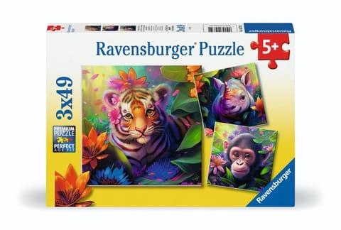 ⁨Puzzle 3x49 Jungle Babies⁩ w sklepie Wasserman.eu